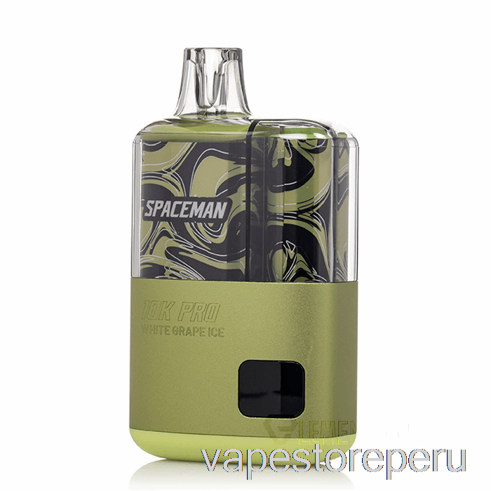 Vape Recargable Spaceman 10k Pro Desechable Uva Blanca Hielo